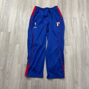 Vintage Reebok Detroit Pistons Tear Away Sweatpants Men's Large NBA Basketball